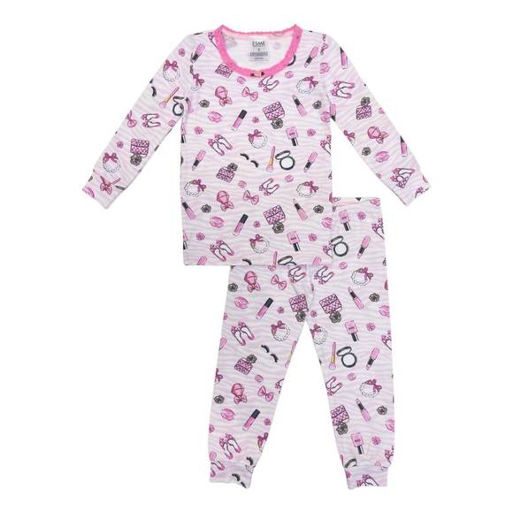 Esme - Boys Long Sleeve Top & Pants PJ Set Hanukkah Blue